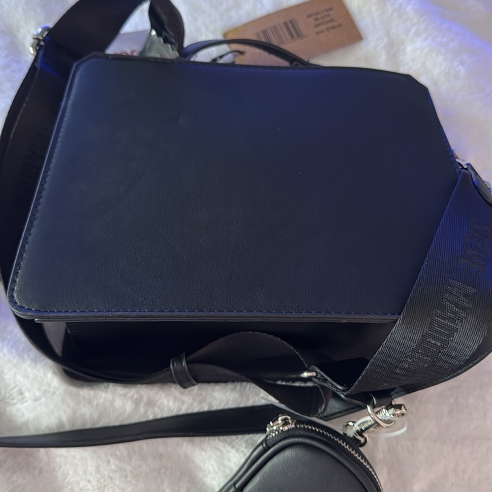 Steve Madden Evelyn Convertible Crossbody Bag - Black/Skull Rhinestone - Picture 13 of 13